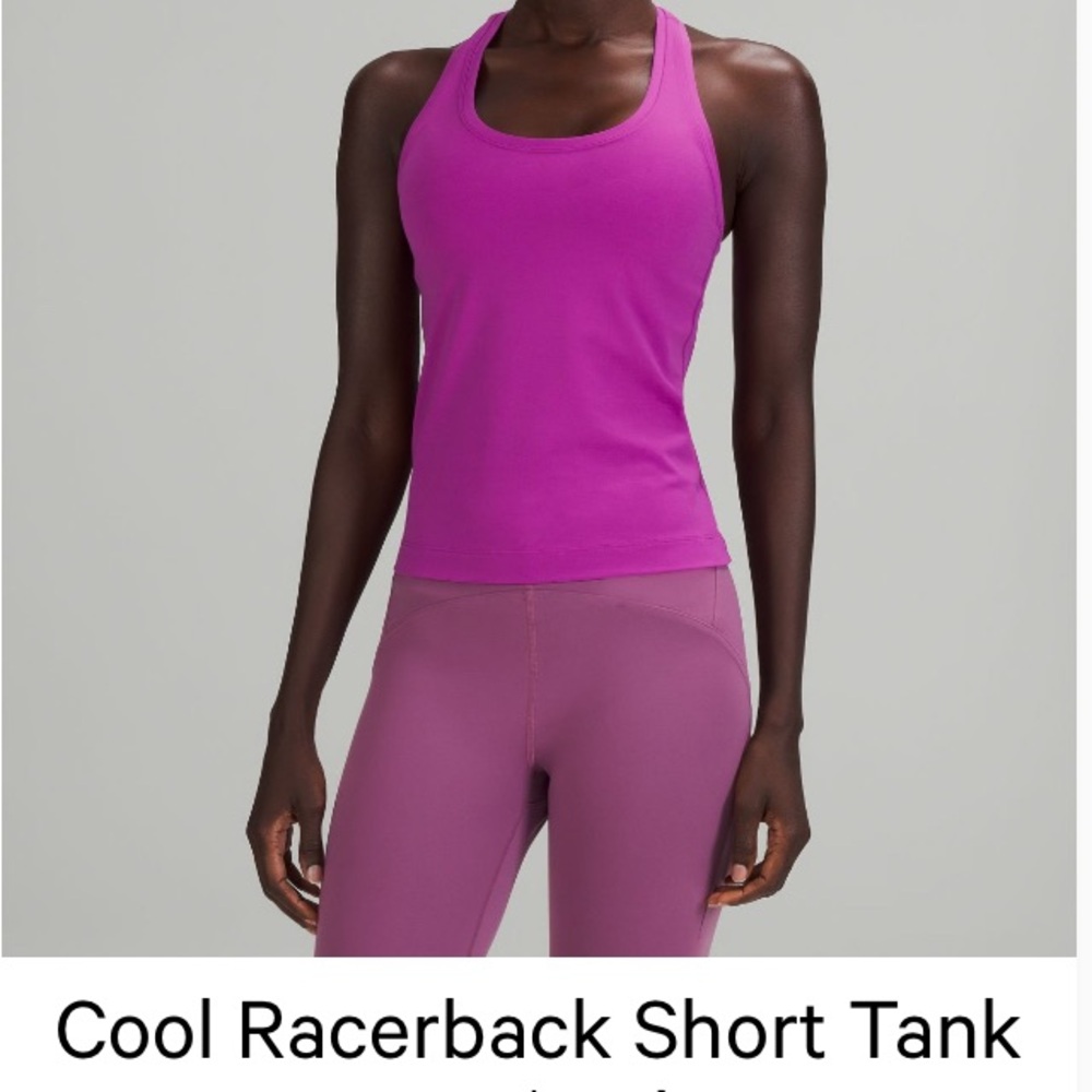 lulu cool racer back tank top nulu (not made anymore)